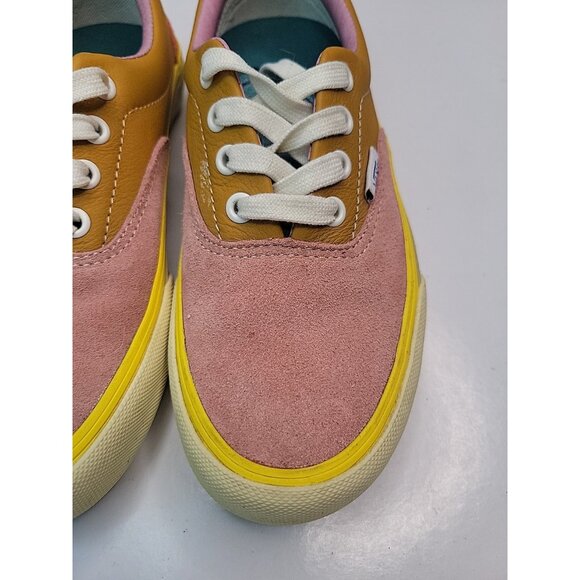 Vans Sneakers Era LX Suede Leather Rust Blue Pink Lace Up Sz Men 4.5 Women 6, EC - Picture 9 of 16